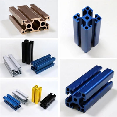 6000 Series T-Slot Aluminum Profile System with 20*20 to 100*100mm Sizes and Customized Color