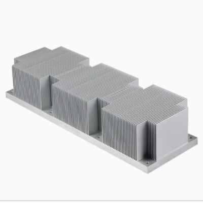 Extruded Small Aluminum Heat Sink CNC Machined Skived Fin Heat Sink for Electronic Chip Cooling