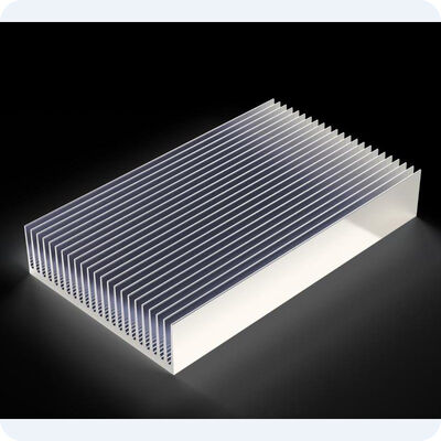 CNC Machined Black Anodized Aluminum Heatsink High Power Heat Sink Extrusion Profile for Electronics Cooling