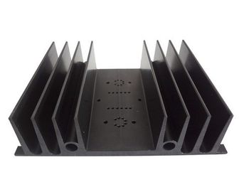 Анодированные 6063/6061 алюминиевый профиль штранг-прессования Heatsink с серебристым, черным цветом