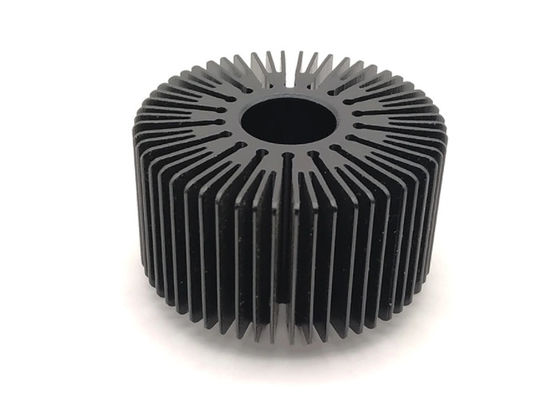T4 привело алюминиевое анодированное штранг-прессование Heatsink профилирует яркое черное