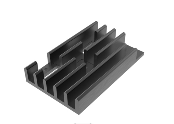 Чернота профиля штранг-прессования Heatsink 6060 сплавов алюминиевая анодировала электрофорезное