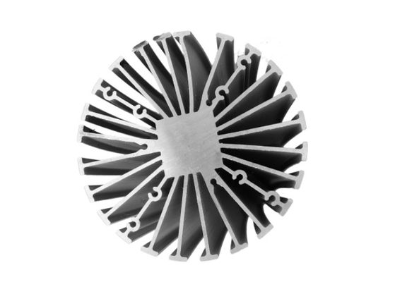 Анодированное штранг-прессование Heatsink СИД алюминиевое профилирует серебристое T66